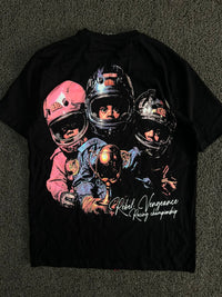 Rebel Vengeance Racing Championship Double-Sided Graphic T-Shirt –Streetwear Tee