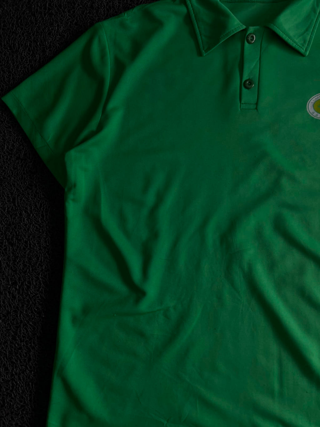 Classic Green Polo T-Shirt with Embroidered Logo