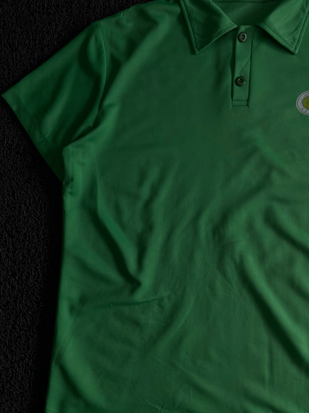 Classic Green Polo T-Shirt with Embroidered Logo