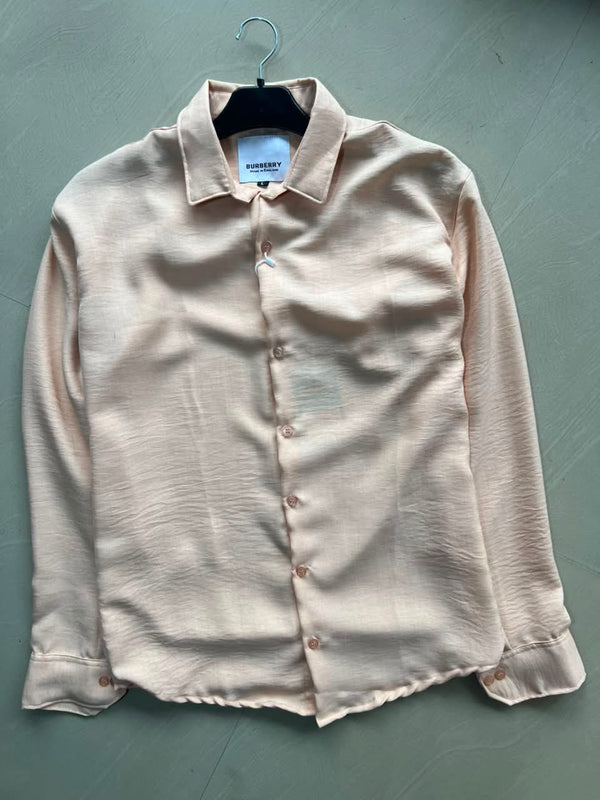Premium Blush Pink Full Sleeve Solid Shirt