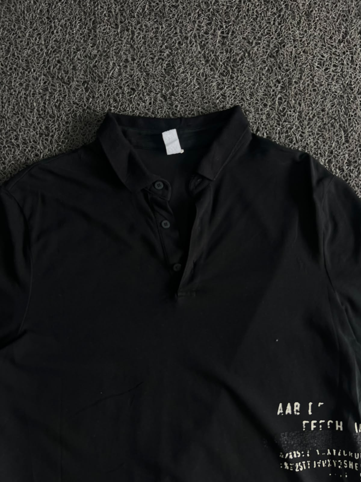 Vintage Graphic Print Polo Shirt – Minimal Streetwear Short Sleeve Tee