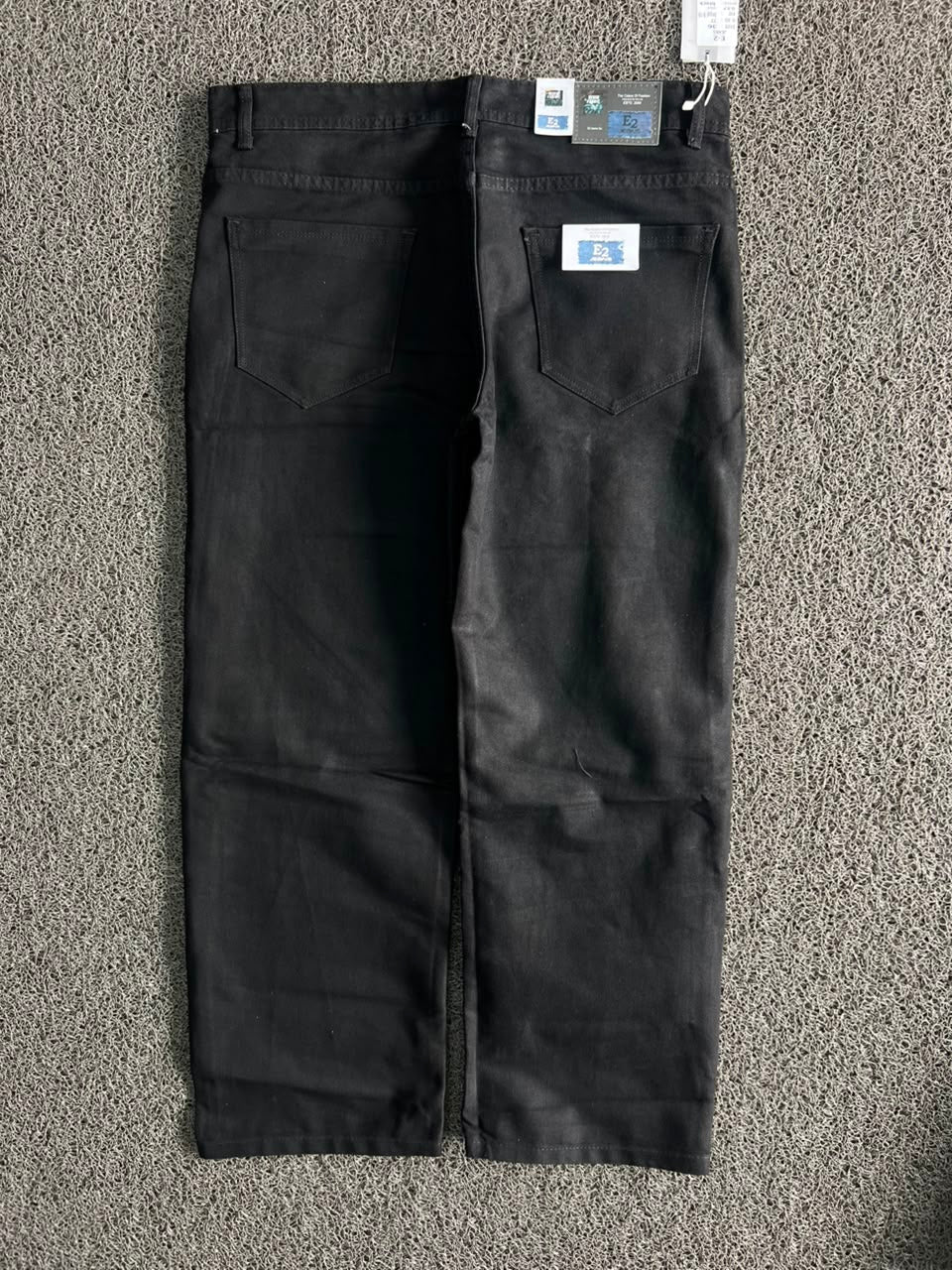 Vintage Black Straight Fit Denim Baggy Jeans