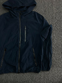 Hooded Windbreaker Jacket with Zip Pockets ⚠️ Small Damage