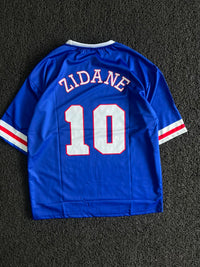 France 1998 World Cup Zidane #10 Adidas Football Five Sleeve Jersey