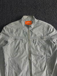 Full Zip Utility Jacket – Casual Lightweight Stand Collar Coat ⚠️ Small Stain