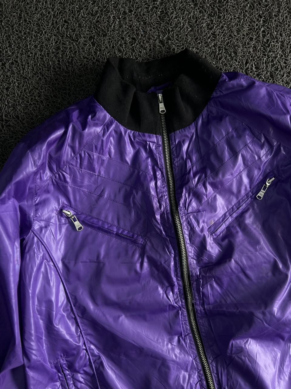 Lightweight Bomber Jacket with Full Zip & Multiple Zip Pockets