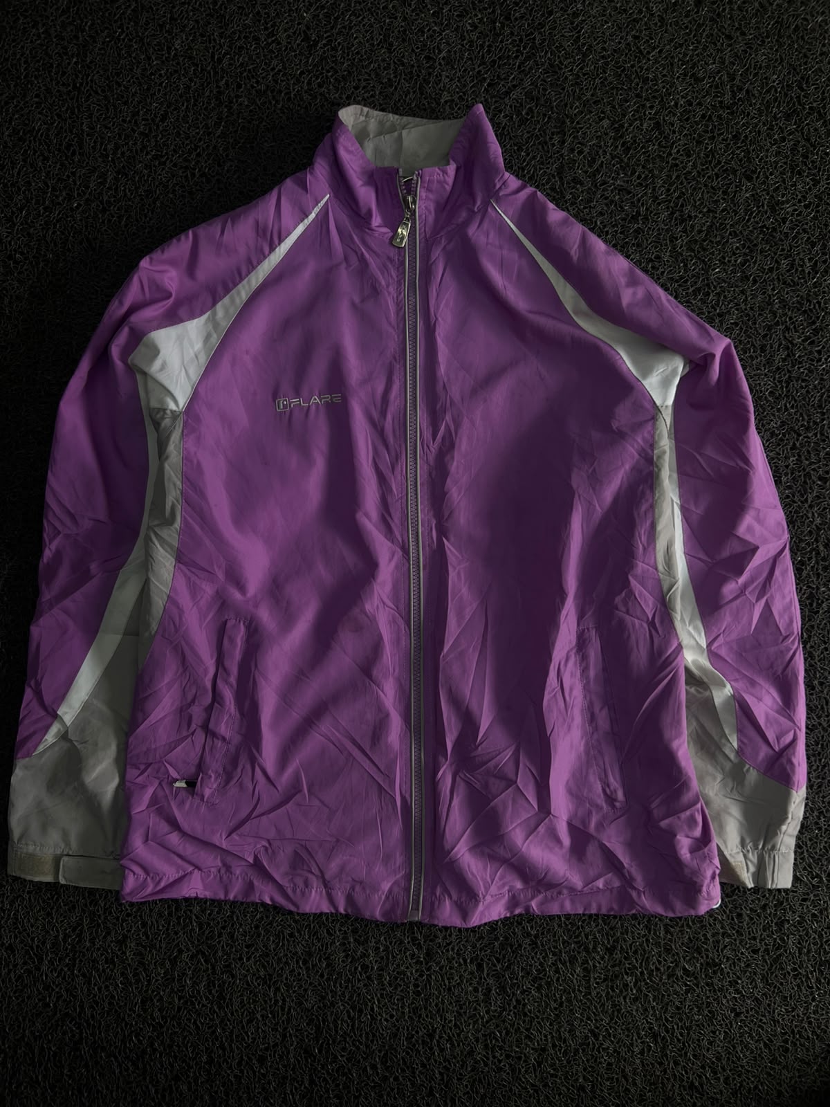 Vintage Colorblock Track Jacket – Zip-Up Windbreaker