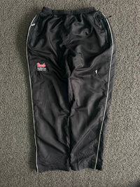 Vintage Black Track Pants with White Side Stripes – Thriftwear