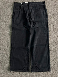 Classic Black Wide Leg Denim Baggy Jeans