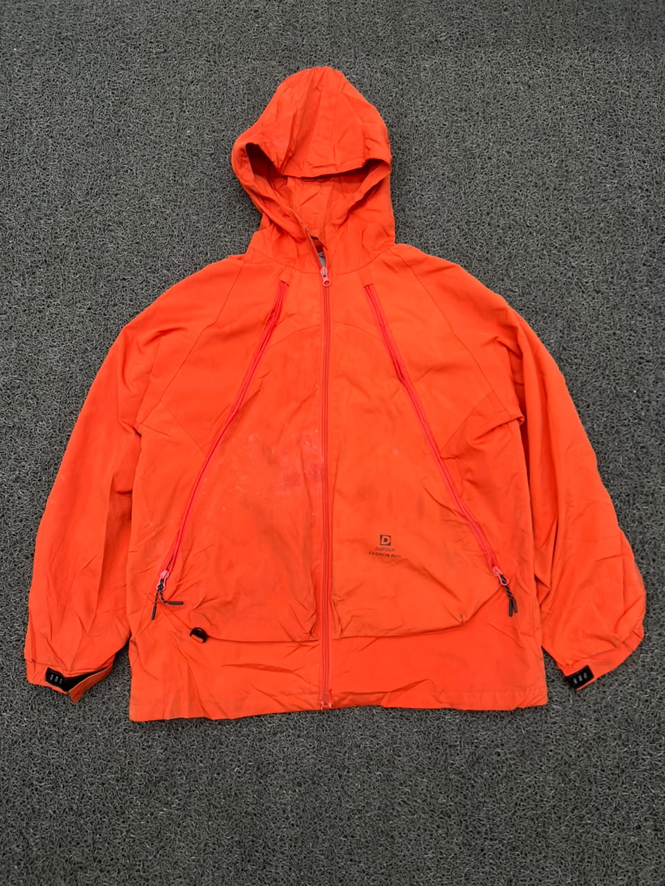 DUFOUR Fashion Boy Hooded Windbreaker Jacket ⚠️ Front Light Stain