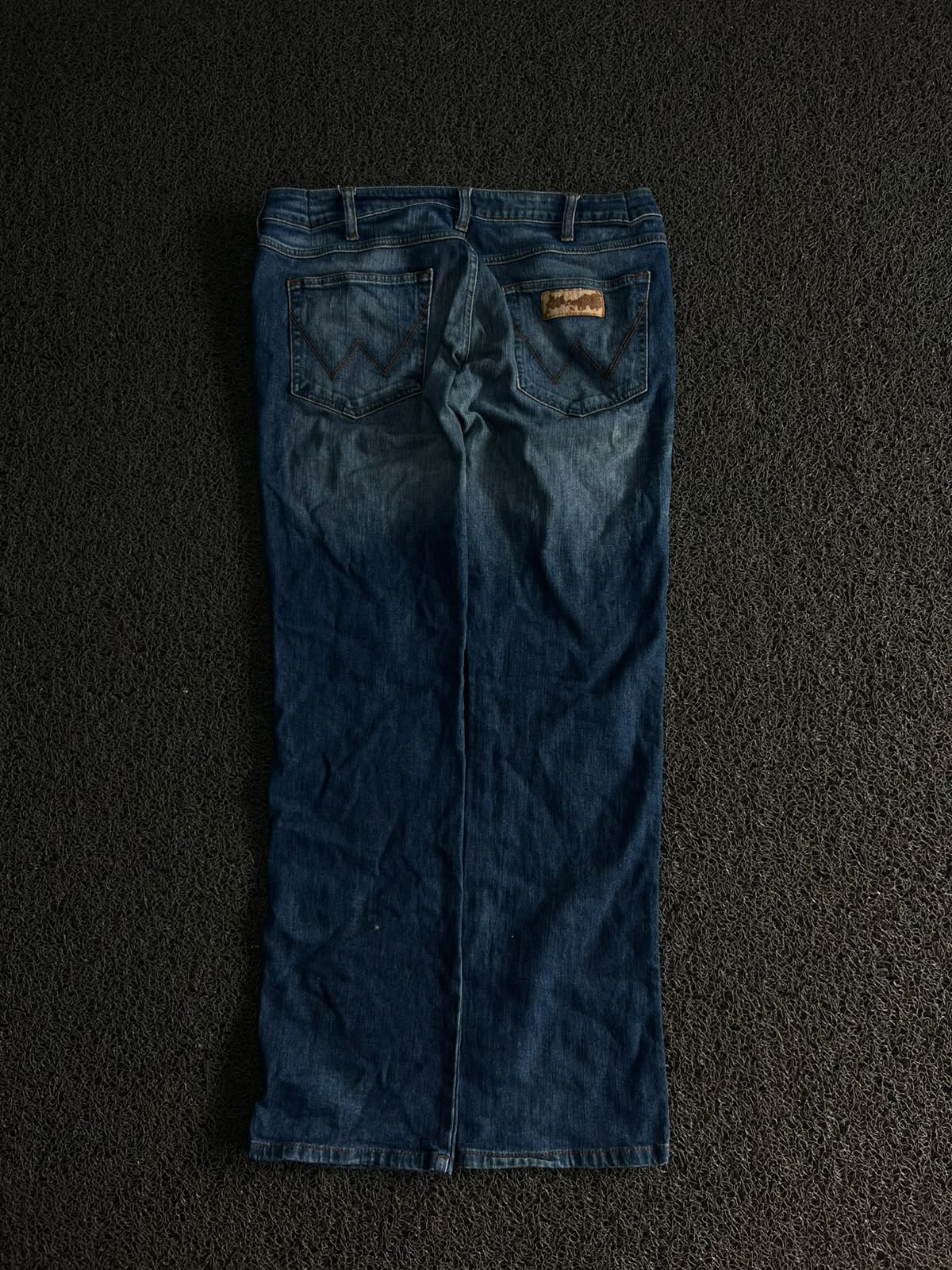 Wrangler Dark Wash Straight Leg Thrift Jeans