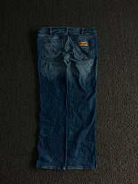 Wrangler Dark Wash Straight Leg Thrift Jeans