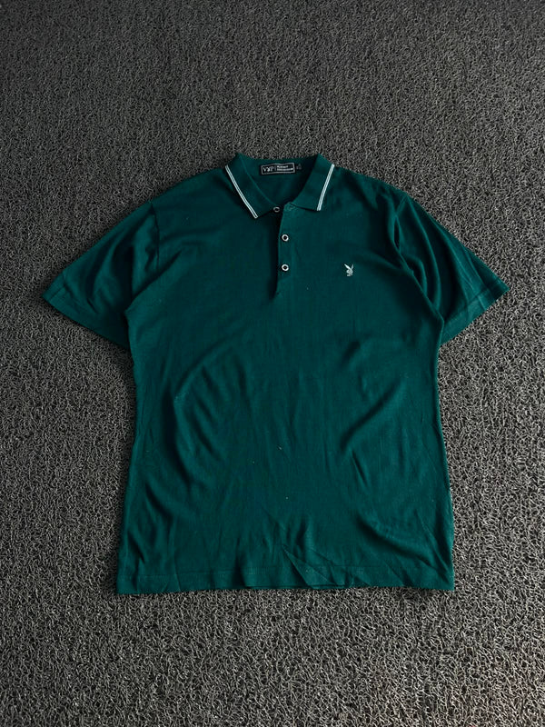 Vintage Teal Green Playboy Polo T-Shirt