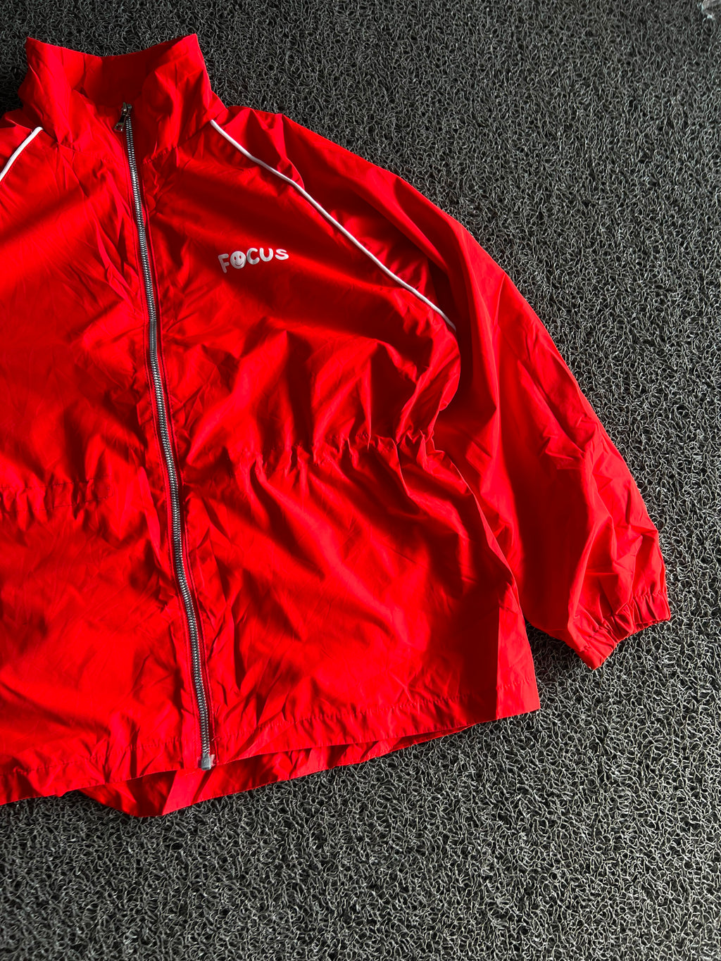 Focus Red Track Windbreaker Jacket