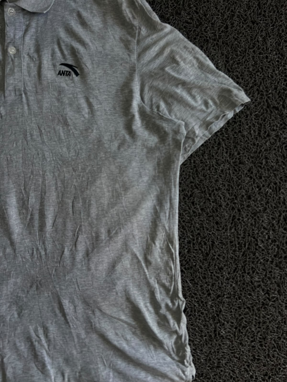 Vintage Grey ANTA Polo T-Shirt