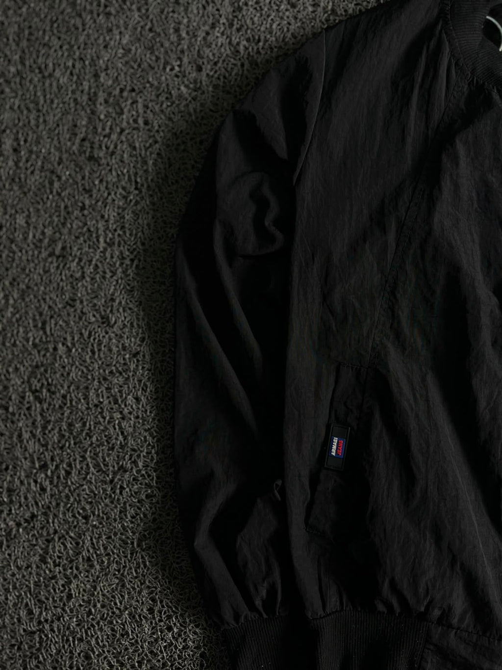 Classic Black Lightweight Bomber Jacket – Casual Zip-Up Outerwear