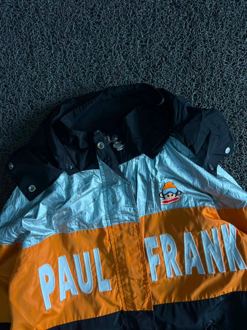 Paul Frank Men's Color Block Hooded Windbreaker Jacket –  Full Zip Outdoor Coat