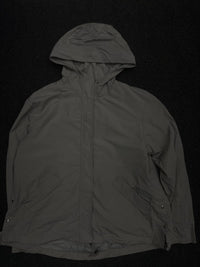 Hooded Utility Jacket with Zip Front & Multiple Pockets