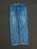 Vintage Light Wash Straight Fit Denim Jeans