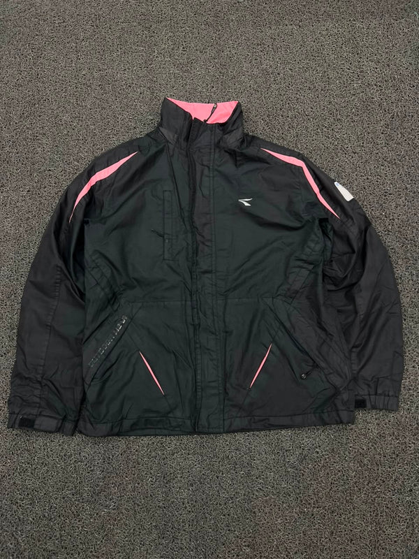 Diadora Black & Pink Lightweight Windbreaker Jacket