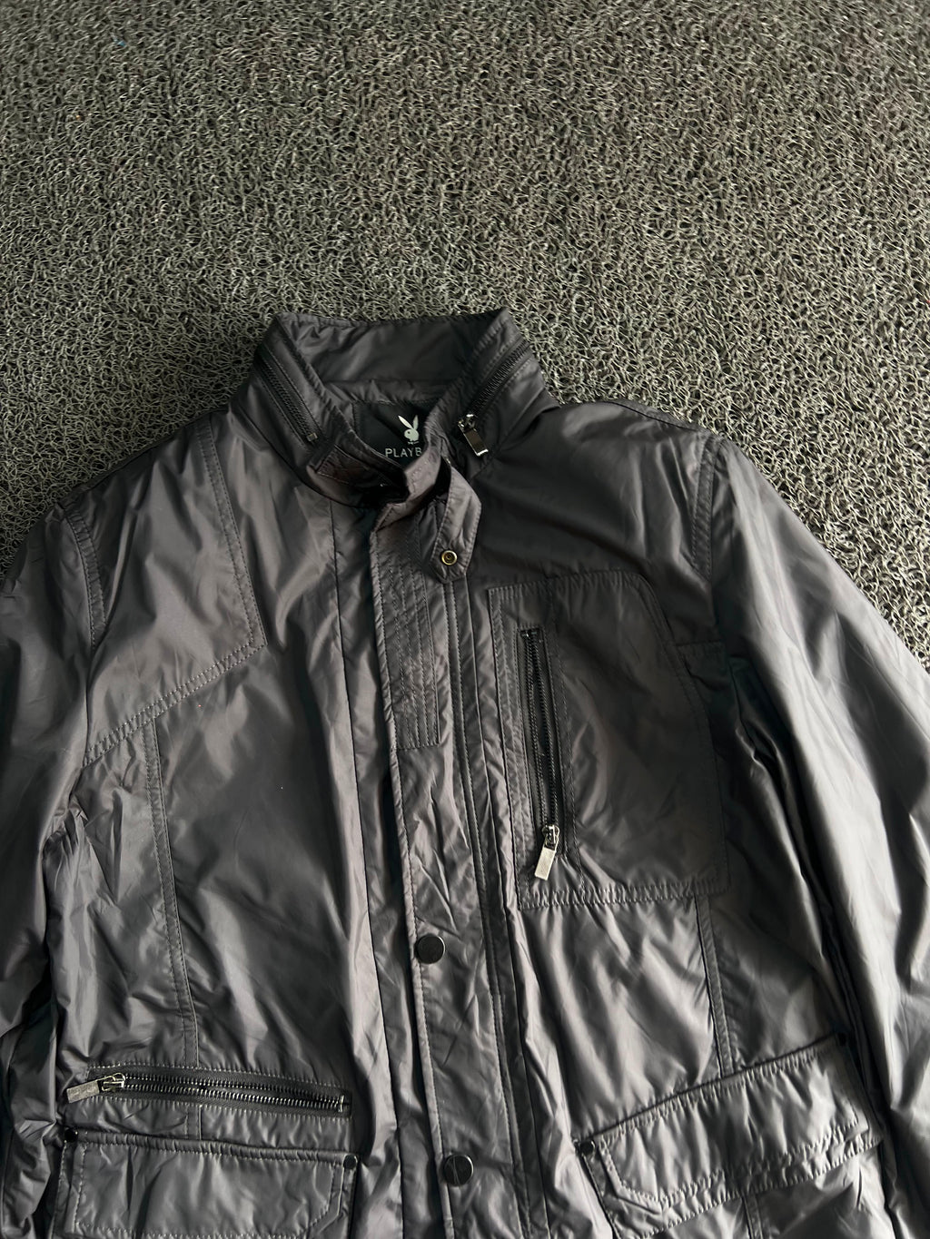 Men's Utility Field Jacket – Lightweight Stand Collar Multi-Pocket