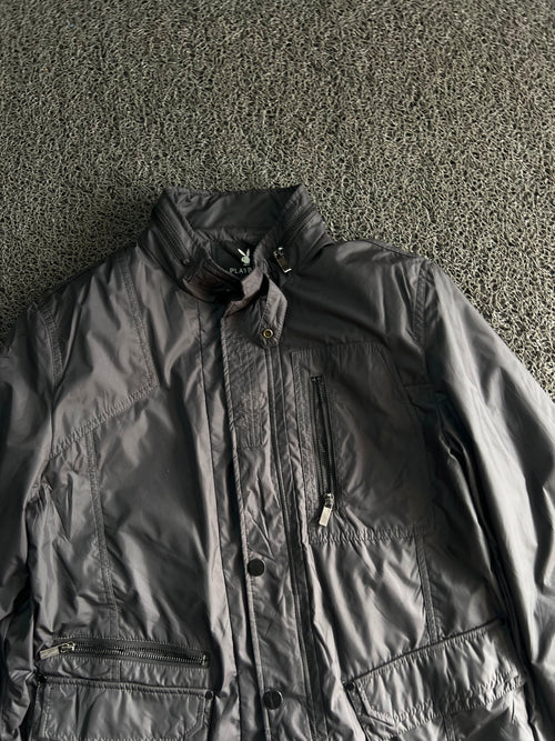 Men's Utility Field Jacket – Lightweight Stand Collar Multi-Pocket