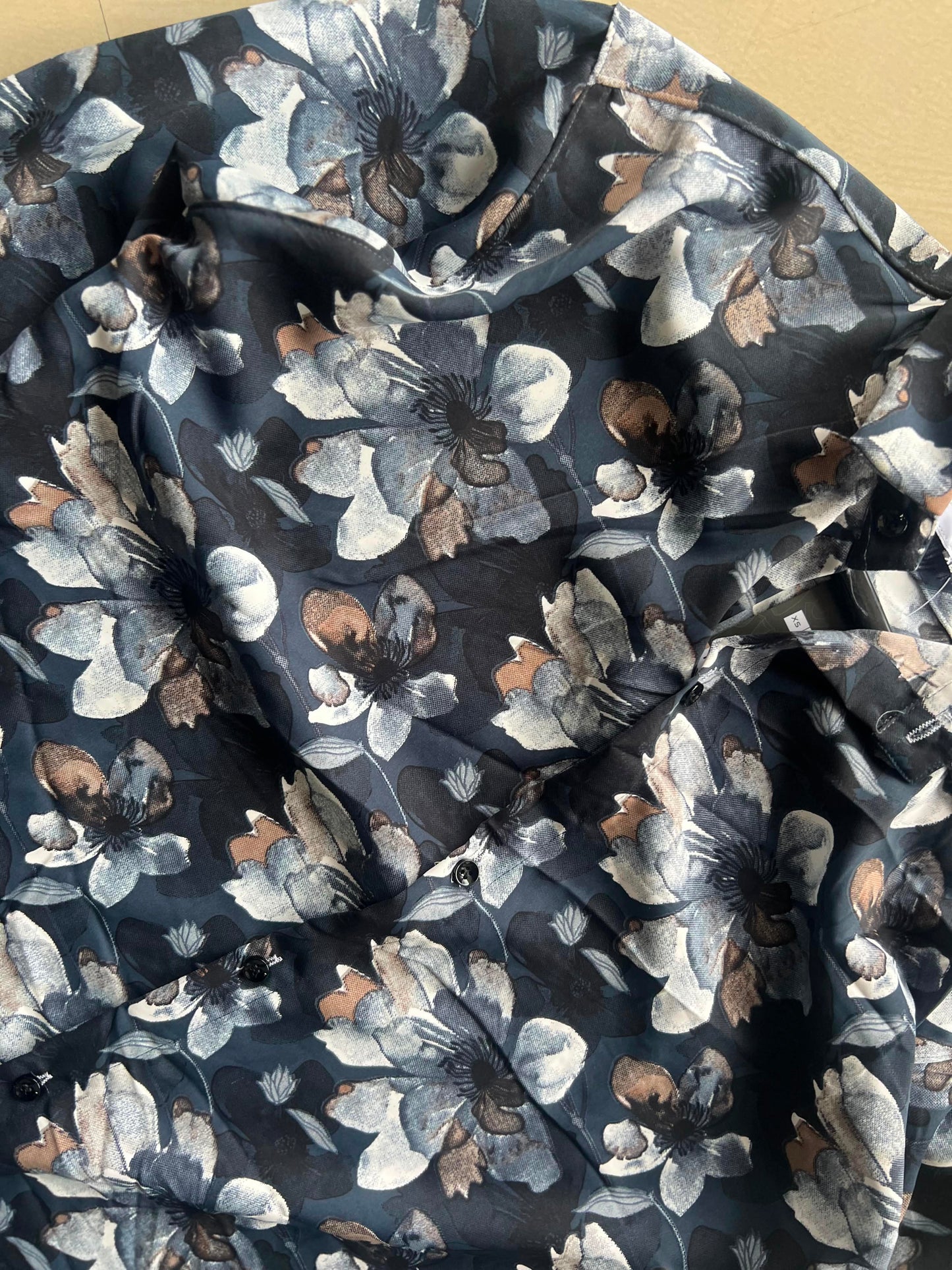 Premium Floral Print Button-Up Shirt