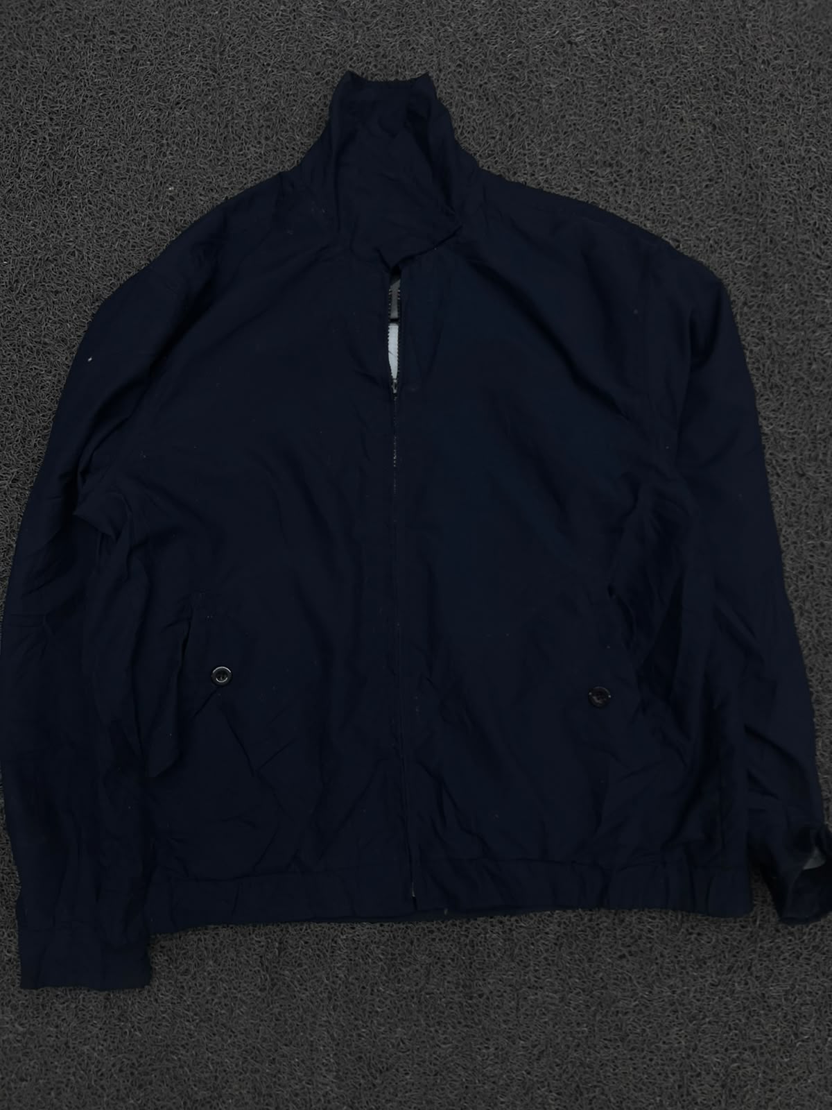 Lightweight Zip-Up Jacket with High Collar ⚠️ Zip Damage