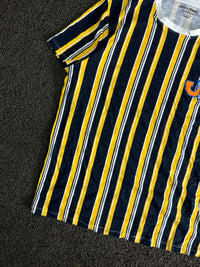 Jack & Jones Originals Men's Vertical Stripe Graphic T-Shirt – Short Sleeve Crew Neck