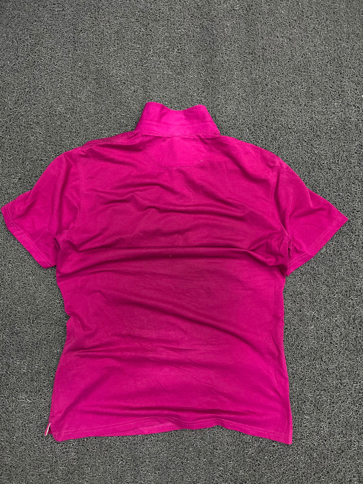 Men’s Polo T-Shirt with Mandarin Collar & Embroidered Logo
