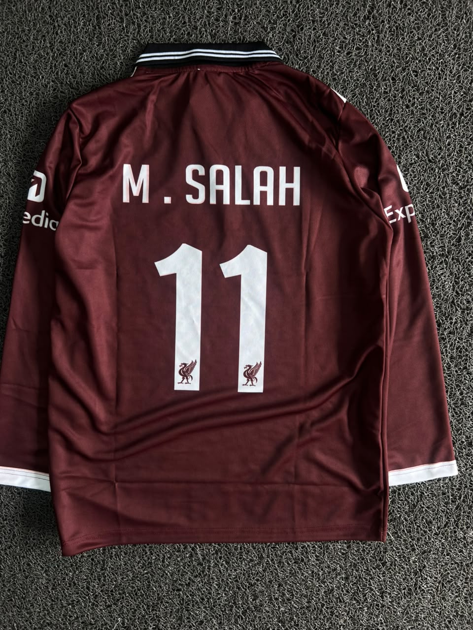 Liverpool FC 2024/25 Home Jersey – Mohamed Salah #11 – Long Sleeve | Maroon Football Jersey