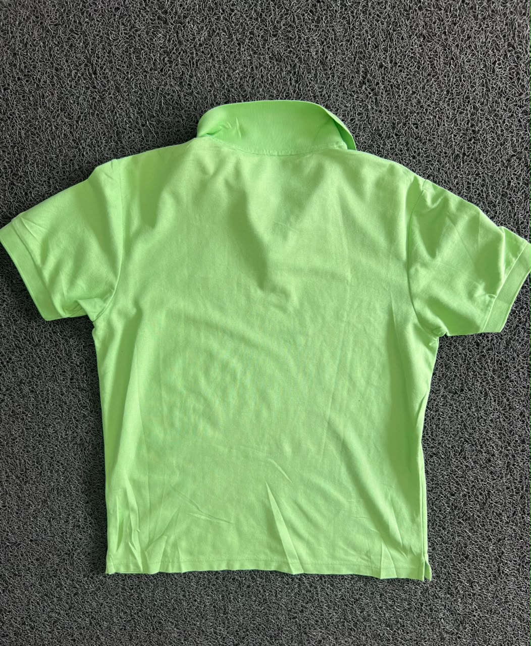 Men’s Neon Green Solid Polo T-Shirt