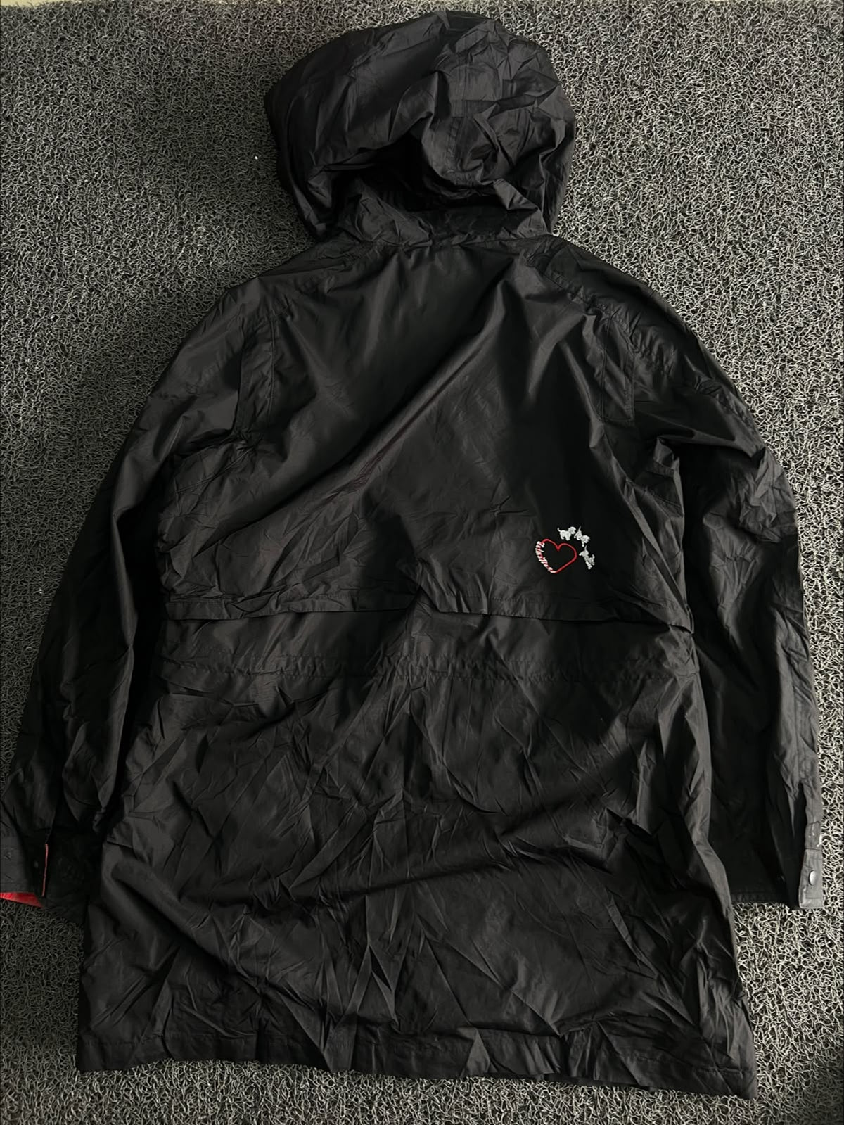 Vintage Hooded Utility Jacket – Graphic Front Detail