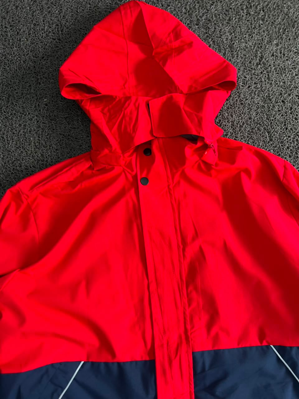 Colour Block Hooded Windbreaker Jacket