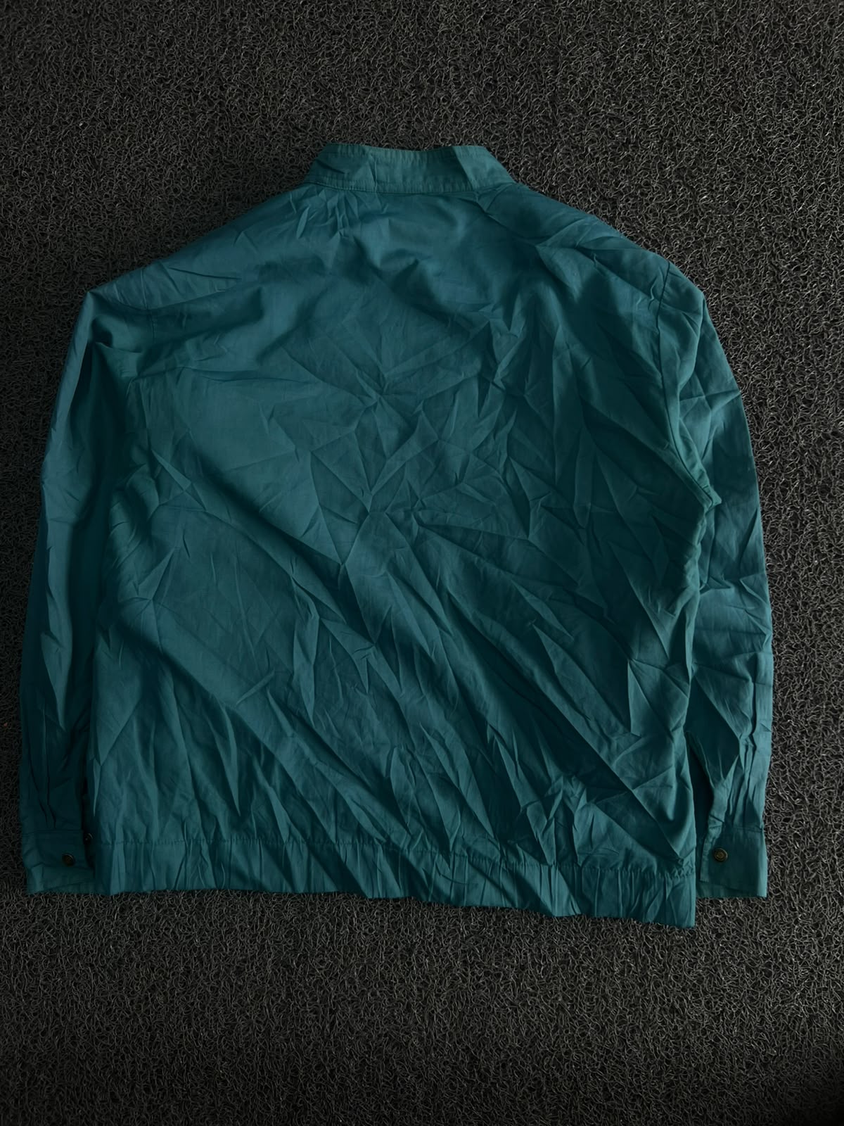 Lightweight Windbreaker Jacket with Stand Collar, Full-Zip Front & Embroidered Crest Logo