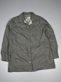 Button-Down Lightweight Casual Jacket with Adjustable Waist Drawstring