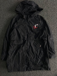 Vintage Hooded Utility Jacket – Graphic Front Detail