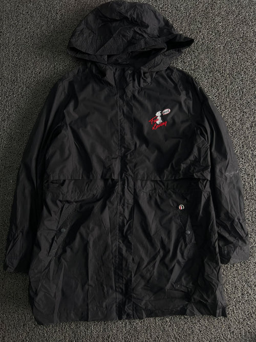 Vintage Hooded Utility Jacket – Graphic Front Detail