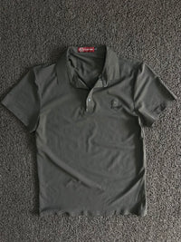 Textured Polo T-Shirt with Button Placket
