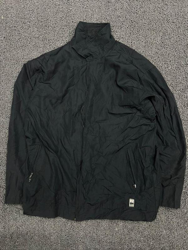 Vintage Zip-Up Jacket with Multiple Zipper Pockets – Thriftwear ⚠️ No Zip