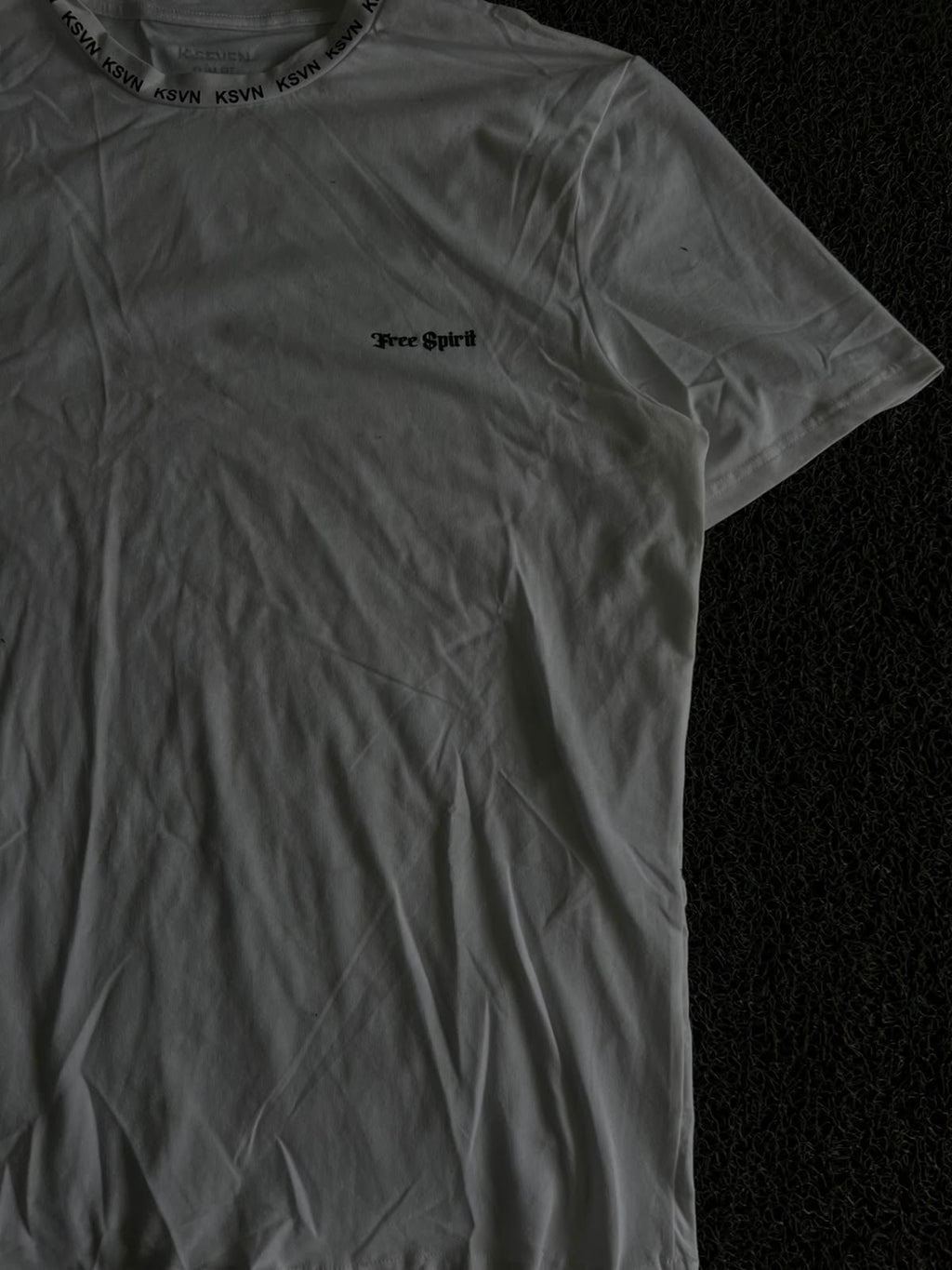 Vintage KSVN "Free Spirit" White Graphic T-Shirt