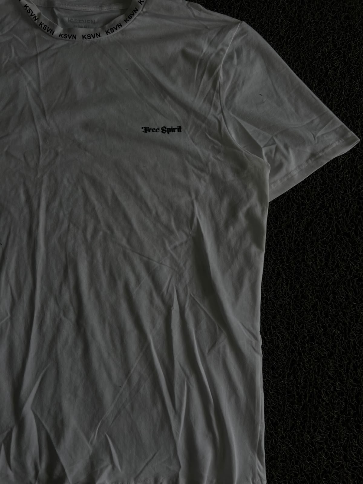 Vintage KSVN "Free Spirit" White Graphic T-Shirt