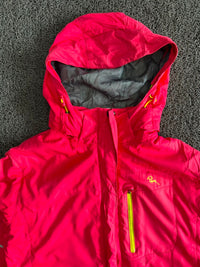 Pink Hooded Outdoor Waterproof Jacket