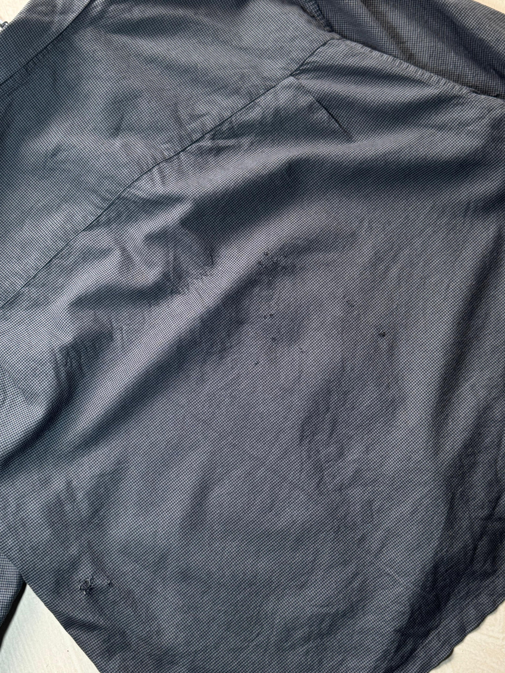 Charcoal Grey Oversized Boxy Shirt(⚠️ Small Damage)