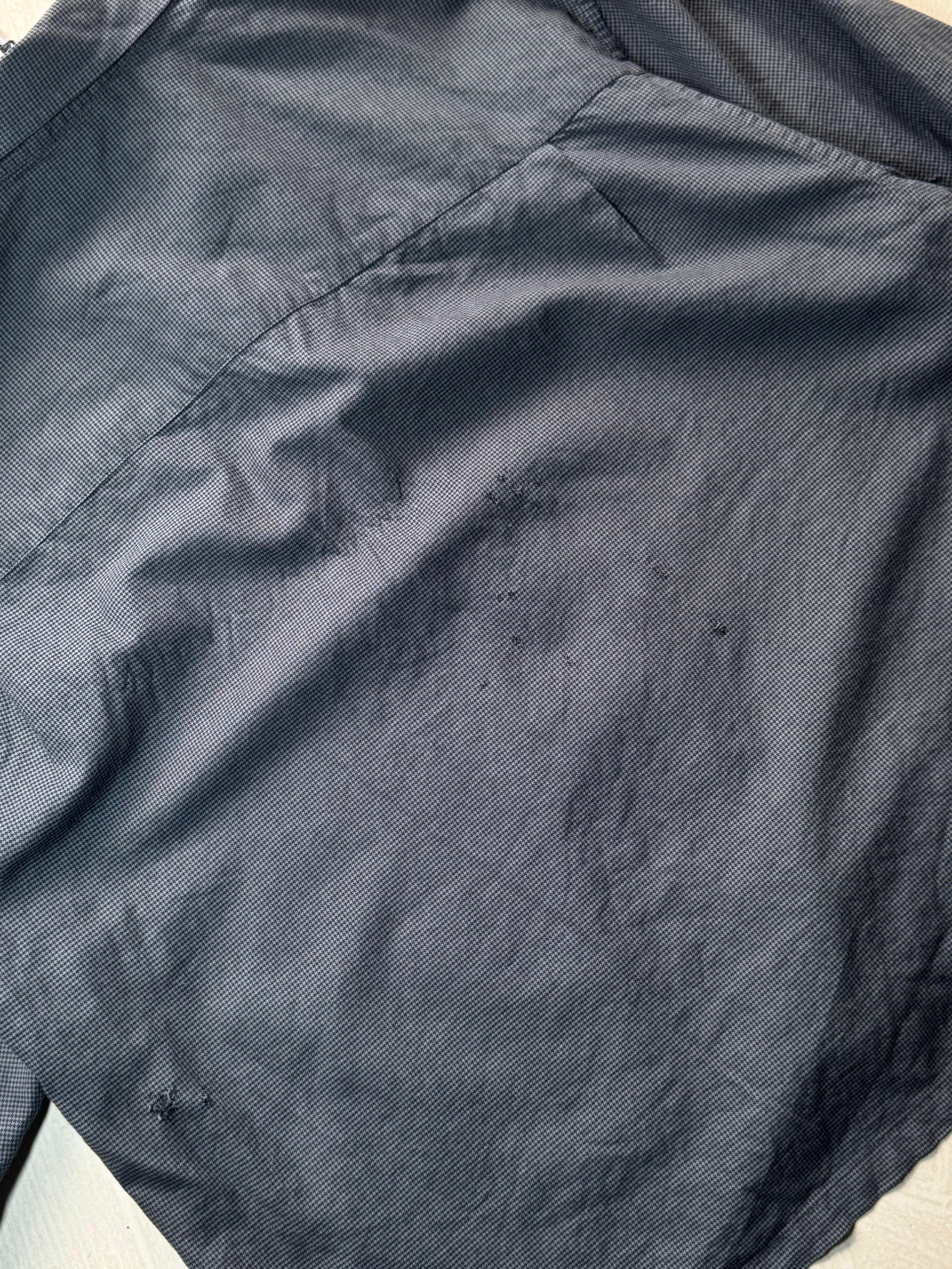 Charcoal Grey Oversized Boxy Shirt(⚠️ Small Damage)