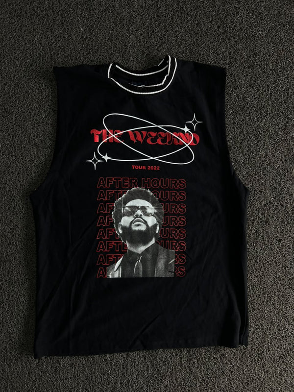 The Weeknd After Hours Tour Graphic Sleeveless Muscle Tee