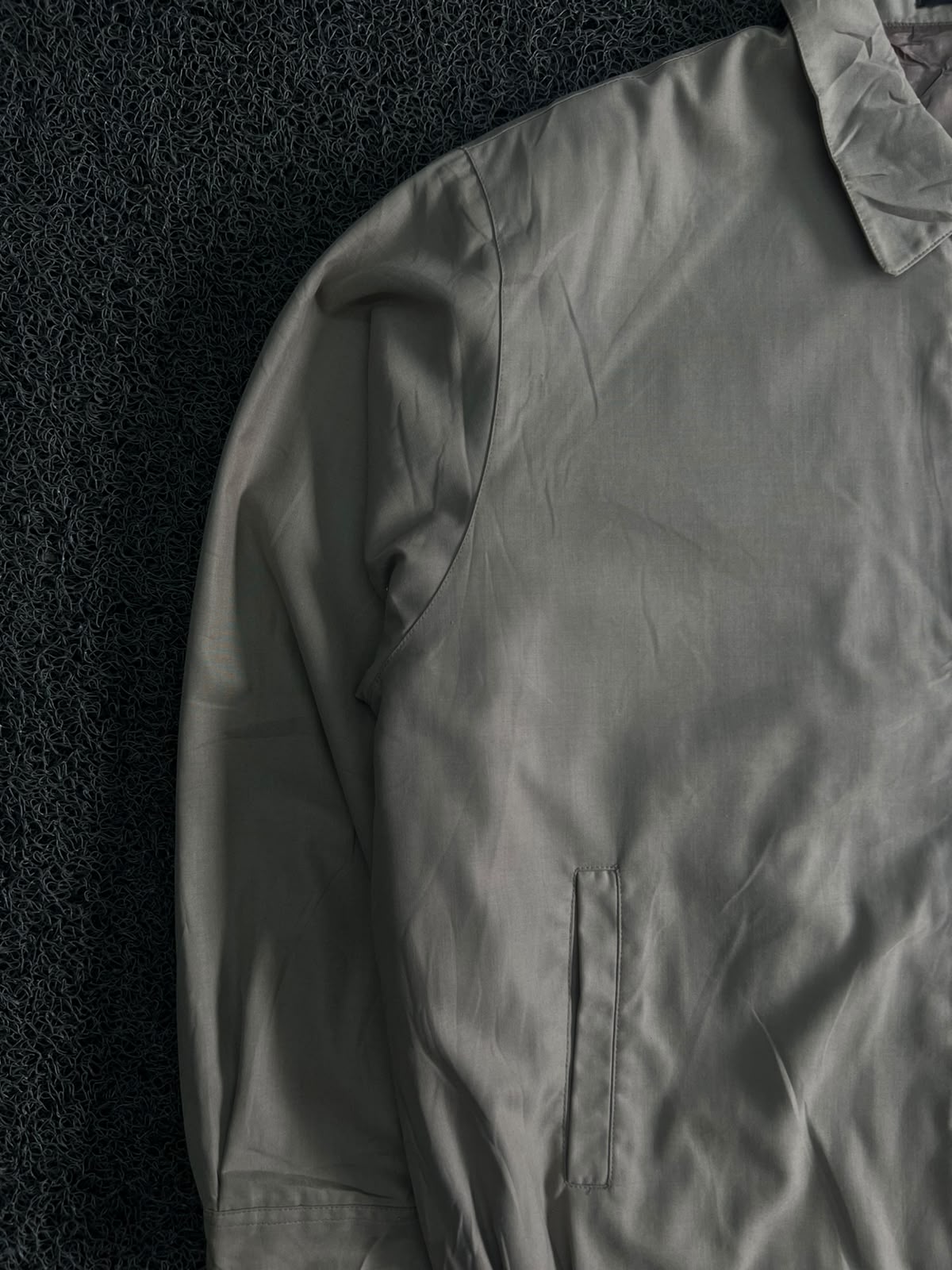 Xiong-Z Light Grey Zip-Up Casual Jacket