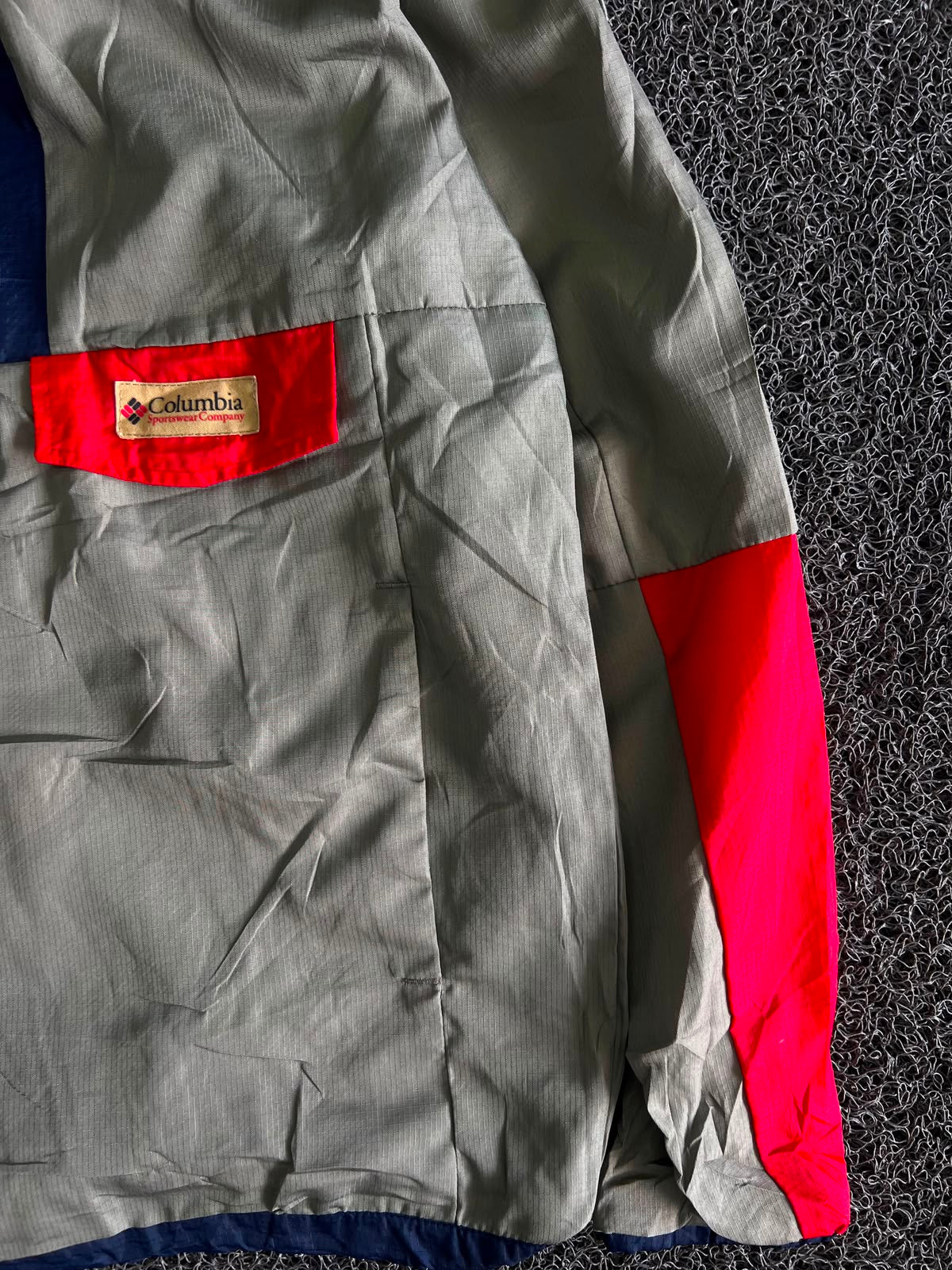 Columbia Colorblock Hooded Half-Zip Anorak Windbreaker Jacket
