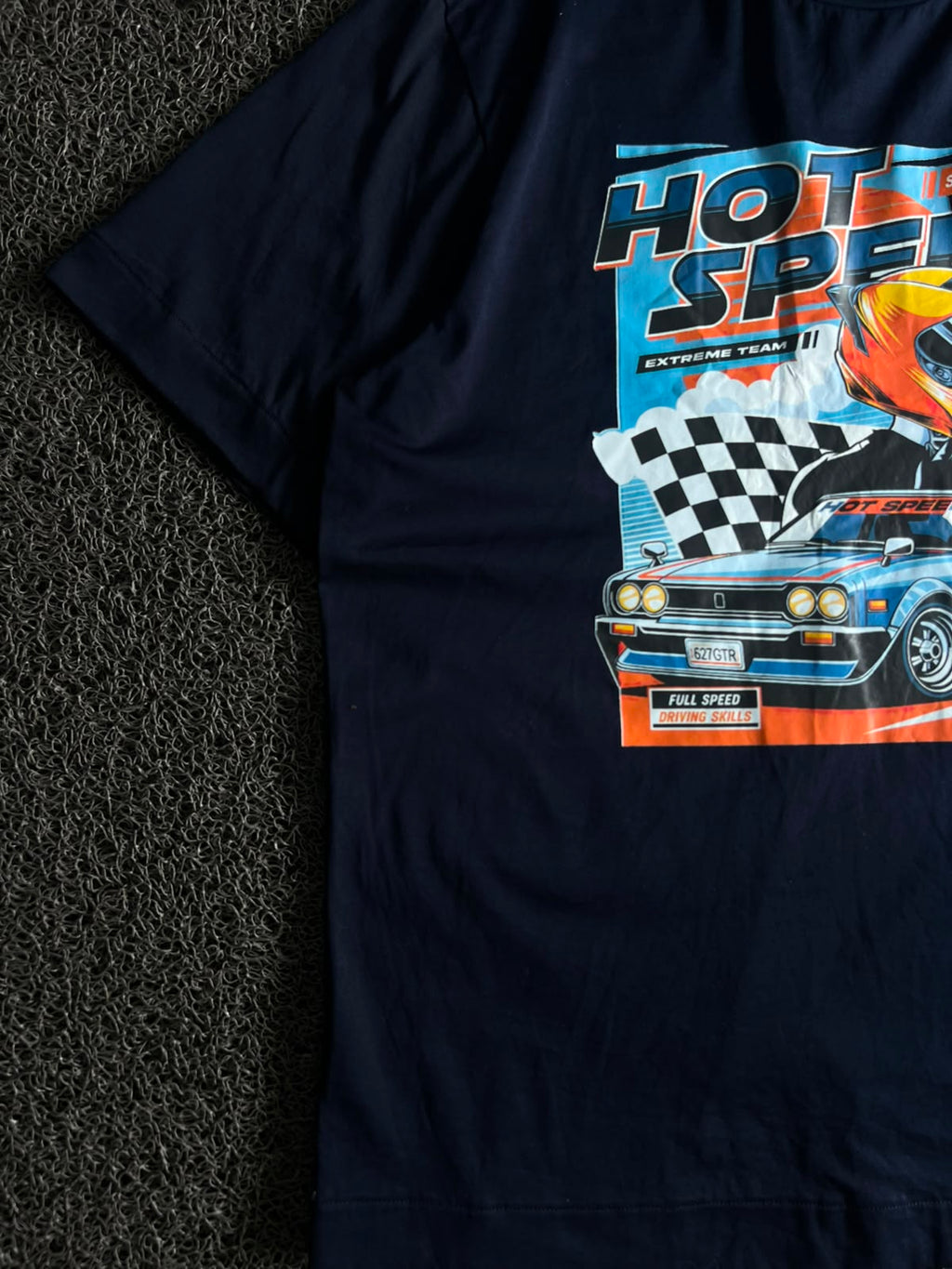 Hot Speed Supercar Racing Graphic  T-Shirt