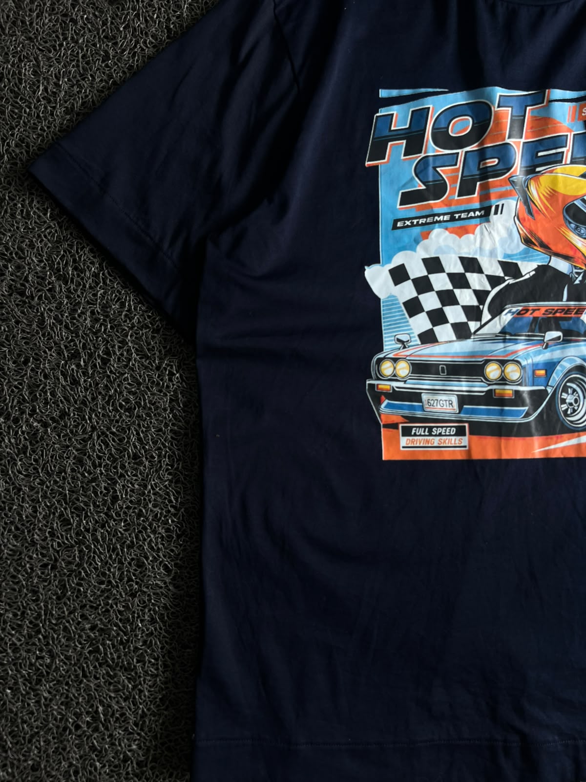 Hot Speed Supercar Racing Graphic  T-Shirt